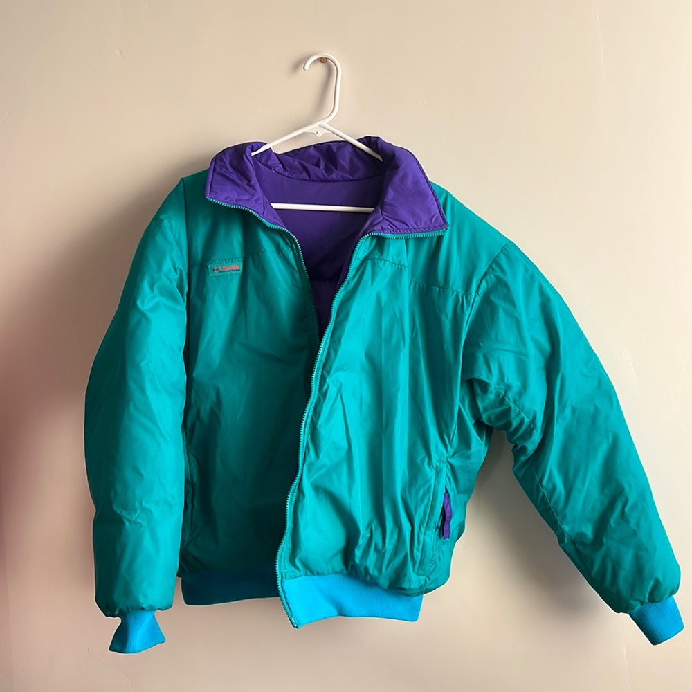 Vintage Columbia Puffer Coat (Reversible)